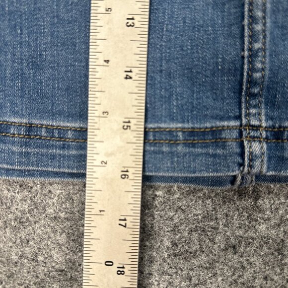 Lee Denim Skirt WMNS M Medium Wash Mid-Rise Stretch Casual Classic Everyday - Picture 11 of 12